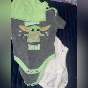 Baby boy 0-3 months baby yoda 4 piece